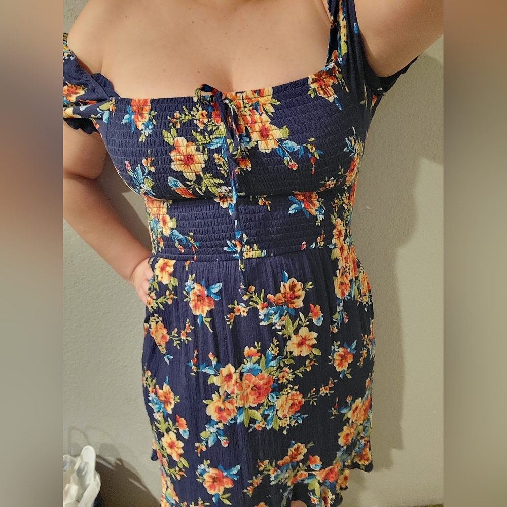 Floral Navy Dress